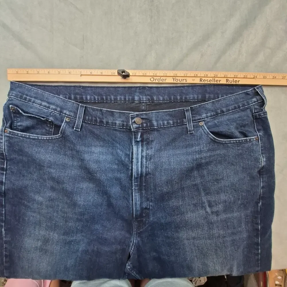 Levis 550 Mens Jeans 50x30 Blue Big & Tall Cotton Blend Stretch Denim Pants